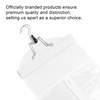 image:imageExtensions Hanger with DustProof Storage Bag Holder Hair Extensions Hairpieces Waterproof Portable Suit With Transparent Zip Up Closure White Color 1 Set