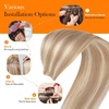 image:imageSunny Hair 18 Inch Genius Weft Hair Extensions Human Hair Blonde 60GGenius 18613Ash Blonde Highlights