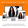 image:imageSunny Hair 18 Inch Genius Weft Hair Extensions Human Hair Blonde 60GGenius 1Jet Black