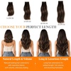 image:imageSunny Hair 18 Inch Genius Weft Hair Extensions Human Hair Blonde 60GGenius 226Dark Brown Balayage Medium Brown