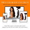 image:imageSunny Hair 18 Inch Genius Weft Hair Extensions Human Hair Blonde 60GGenius 2Dark Brown
