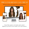 image:imageSunny Hair 18 Inch Genius Weft Hair Extensions Human Hair Blonde 60GGenius 3Cool Brown