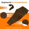 image:imageSunny Hair 18 Inch Genius Weft Hair Extensions Human Hair Blonde 60GGenius 3Cool Brown