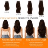 image:imageSunny Hair 18 Inch Genius Weft Hair Extensions Human Hair Blonde 60GGenius 4Chocolate Brown