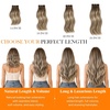 image:imageSunny Hair 18 Inch Genius Weft Hair Extensions Human Hair Blonde 60GGenius3822Cool Brown Ombre Blonde