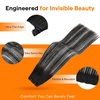 image:imageSunny Hair 18 Inch Genius Weft Hair Extensions Human Hair Blonde 60GGeniusNatural Black Ombre Silver 1BS1B