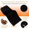 image:imageSunny Hair 18 Inch Genius Weft Hair Extensions Human Hair Blonde 60GPU Butterfly 1 Jet Black