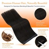 image:imageSunny Hair 18 Inch Genius Weft Hair Extensions Human Hair Blonde 60GPU Butterfly 2 Dark Brown