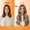 image:imageSunny Hair 18 Inch Genius Weft Hair Extensions Human Hair Blonde 60GPU Butterfly 4P27Brown Highlights Blonde