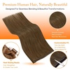 image:imageSunny Hair 18 Inch Genius Weft Hair Extensions Human Hair Blonde 60GPU Butterfly 8 Light Brown