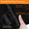 image:imageSunny Hair 18 Inch Genius Weft Hair Extensions Human Hair Blonde 60GPU Butterfly Bala 226Brown Balayage