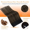 image:imageSunny Hair 18 Inch Genius Weft Hair Extensions Human Hair Blonde 60GPU Butterfly Bala 226Brown Balayage