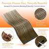 image:imageSunny Hair 18 Inch Genius Weft Hair Extensions Human Hair Blonde 60GPU Butterfly Bala 3822Cool Brown Ombre Blonde