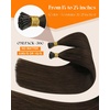 image:imageSunny Hair 20 Inch I Tip Hair Extensions Human Hair Brown Cold Fusion