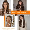 image:imageSunny Hair Butterfly Hair Extensions Human Hair 14 Inch Dark Brown