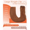 image:imageSunny Hair Clip in Hair Extensions Real Human Hair 135g for Fuller Hair