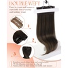 image:imageSunny Hair Clip in Hair Extensions Real Human Hair Balayage 120g
