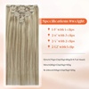 image:imageSunny Hair Clip in Hair Extensions Real Human Hair Blonde Highlights