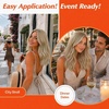 image:imageSunny Hair Clip in Hair Extensions Real Human Hair Blonde Highlights