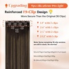 image:imageSunny Hair Clip in Hair Extensions Real Human Hair Brown Balayage