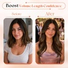 image:imageSunny Hair Clip in Hair Extensions Real Human Hair Brown Balayage