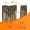 image:imageSunny Hair Clip in Hair Extensions Real Human Hair Brown Ombre 26 Inch