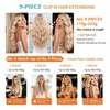 image:imageSunny Hair Clip in Hair Extensions Real Human Hair Brown Ombre 26 Inch