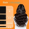 image:imageSunny Hair Clip in Hair Extensions Real Human Hair Jet Black 20 Inch 170g