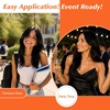 image:imageSunny Hair Clip in Hair Extensions Real Human Hair Jet Black Soft Texture