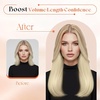 image:imageSunny Hair Clip in Hair Extensions Real Human Hair Ombre Blonde Highlights