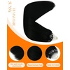 image:imageSunny Hair Micro Link Hair Extensions Human Hair Jet Black Remy