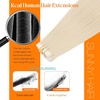 image:imageSunny Hair Tape in Hair Extensions 22Inch Long Bleach Blondeonde