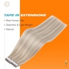 image:imageSunny Hair Tape in Hair Extensions Ash Blonde Highlight Bleach Blonde