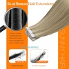 image:imageSunny Hair Tape in Hair Extensions Human Hair Highlights for Photo Days