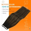 image:imageSunny Hair Tape in Hair Extensions Remy Human Hair 18 Inch