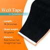 image:imageSunny Hair Tape in Weft Hair Extensions Human Hair 1 Jet Black 18 InchGUTP1 Jet Black