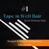 image:imageSunny Hair Tape in Weft Hair Extensions Human Hair 1 Jet Black 18 InchGUTP1 Jet Black