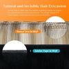 image:imageSunny Hair Tape in Weft Hair Extensions Human Hair 1 Jet Black 18 InchGUTP1 Jet Black