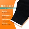 image:imageSunny Hair Tape in Weft Hair Extensions Human Hair 1 Jet Black 18 InchGUTP1 Jet Black