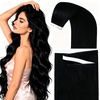 image:imageSunny Hair Tape in Weft Hair Extensions Human Hair 1 Jet Black 18 InchGUTP1 Jet Black
