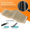 image:imageSunny Hair Tape in Weft Hair Extensions Human Hair 1 Jet Black 18 InchGUTP1622 Highlight Blonde