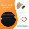 image:imageSunny Hair Tape in Weft Hair Extensions Human Hair 1 Jet Black 18 InchGUTP1622 Highlight Blonde
