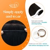 image:imageSunny Hair Tape in Weft Hair Extensions Human Hair 1 Jet Black 18 InchGUTP2 Darkest Brown