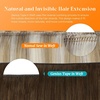 image:imageSunny Hair Tape in Weft Hair Extensions Human Hair 1 Jet Black 18 InchGUTP4427 Brown to Caramel Blonde