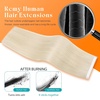 image:imageSunny Hair Tape in Weft Hair Extensions Human Hair 1 Jet Black 18 InchGUTP60 Bleach Blonde