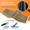 image:imageSunny Hair Tape in Weft Hair Extensions Human Hair 1 Jet Black 18 InchGUTP6606 Medium Brown with Blonde