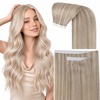 image:imageSunny Hair Tape in Weft Hair Extensions Human Hair 1 Jet Black 18 InchGUTPP18613 Ash Blonde With Bleach Blonde