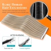 image:imageSunny Hair Tape in Weft Hair Extensions Human Hair 1 Jet Black 18 InchGUTPP18613 Ash Blonde With Bleach Blonde