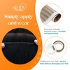image:imageSunny Hair Tape in Weft Hair Extensions Human Hair 1 Jet Black 18 InchGUTPP18613 Ash Blonde With Bleach Blonde