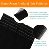 image:imageSunny Hair Tape in Weft Hair Extensions Human Hair 1 Jet Black 18 InchIJTP1 Jet Black
